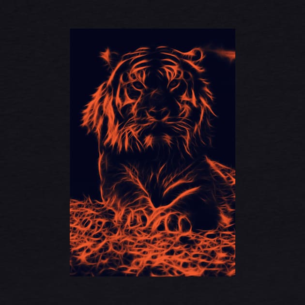 Tiger Glowing by milos_creative_art